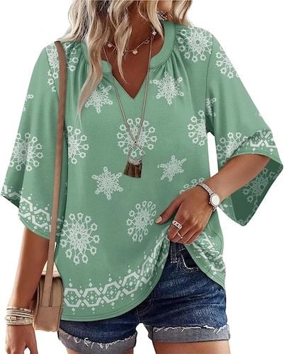 WIHOLL Plus Size Spring Clothes for Women Beach Vacation