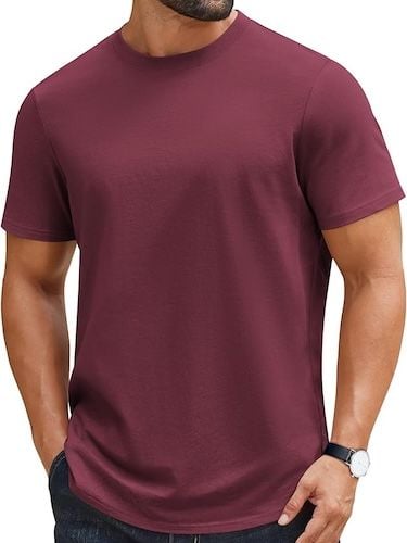 COOFANDY Mens T-Shirts 100% Cotton