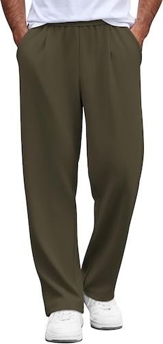 COOFANDY Mens Casual Sweatpants Open Bottom Lounge Pants