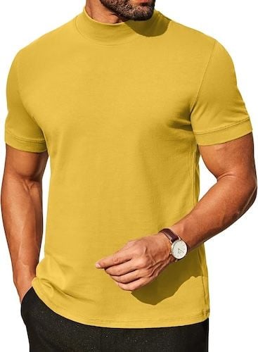 COOFANDY Mens Mock Turtleneck Shirts