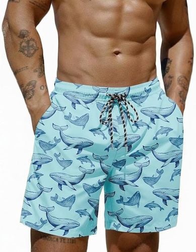COOFANDY Mens Swim Trunks 7 inch Bathing Suit