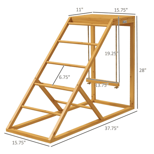 PawHut Yellow Active Play Chicken Coop Accessories