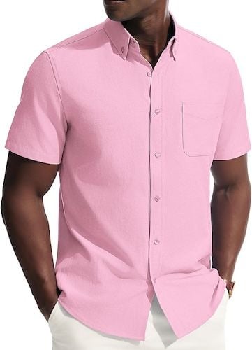 PJ PAUL JONES Mens Dress Shirts Oxford Button Down Shirt