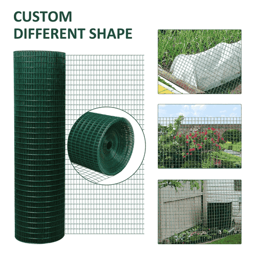 PawHut Wire Mesh Fence Netting Roll, 35.5-in, Green