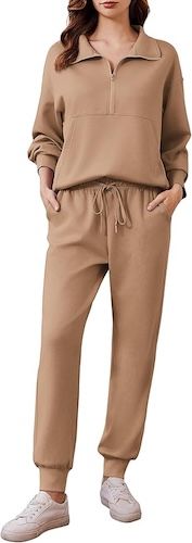 PINSPARK 2 Piece Sets for Women Joggers Sets