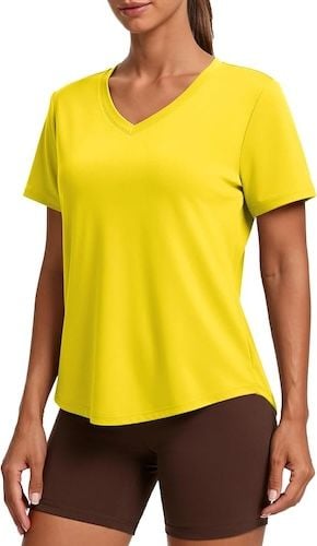 PINSPARK Womens Hiking Shirts Short Sleeve X-Large