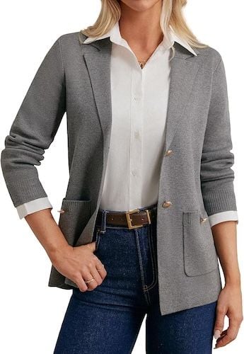 GRACE KARIN Women Business Open Front Lapel Suit Jackets