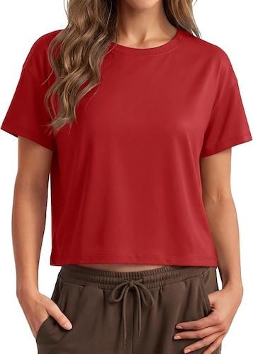 MAGCOMSEN Workout Crop Tops for Women