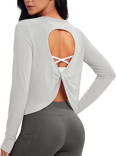 MAGCOMSEN Open Back Workout Tops