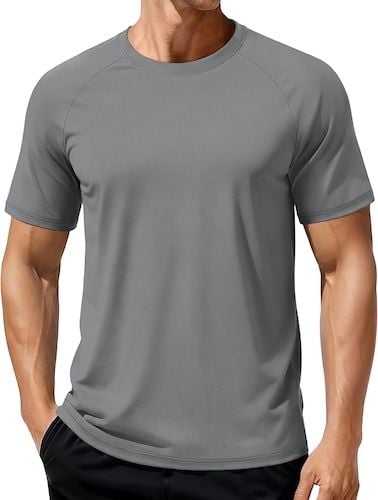 MAGCOMSEN Mens Short Sleeve Dry Fit T-Shirts