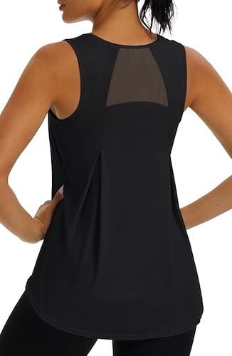 MAGCOMSEN Womens Workout Tank Tops Mesh Sleeveless
