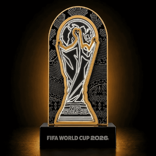 LAYERLUX 2026 FIFA World Cup LED Trophy Lamp Replica, Premium Soccer Fan Collectible Gift