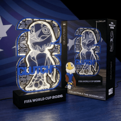 LAYERLUX 2026 FIFA World Cup Mascot Replica White LED Glow, Soccer Memorabilia Gift