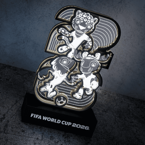 LAYERLUX 2026 FIFA World Cup Mascots Clutch Plug-in Power LED Night Light for Bedroom, Home and Office Desk Decor