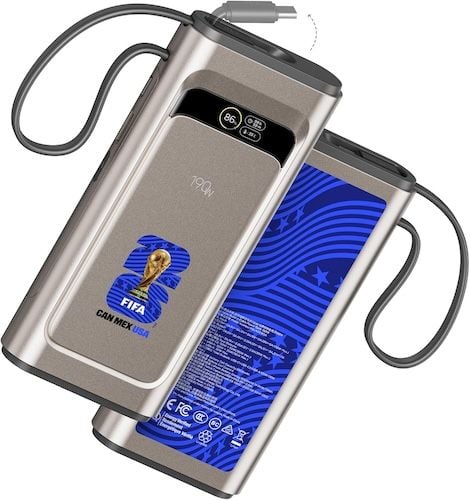 2026 FIFA Licensed 190W 20000mAh Power Bank