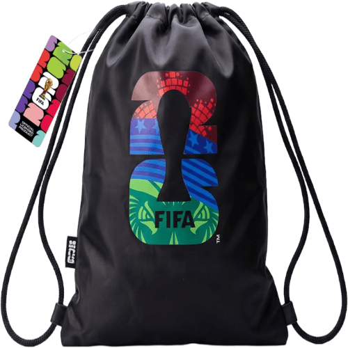Covbozk 2026 FIFA World Cup Licensed Drawstring Backpack, Black
