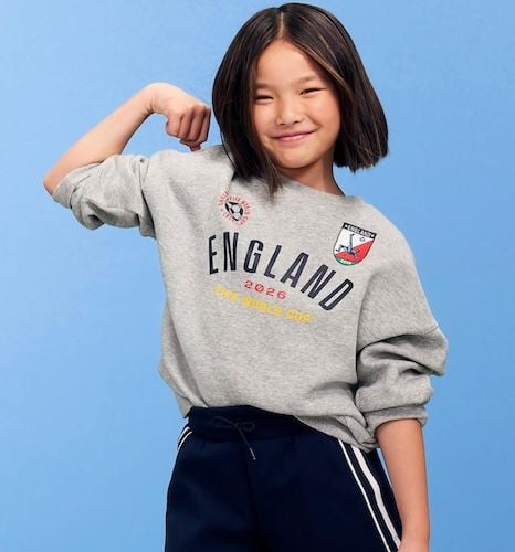 FIFA World Cup 26™ England Oversized Graphic Tunic Sweatshirt for Girls