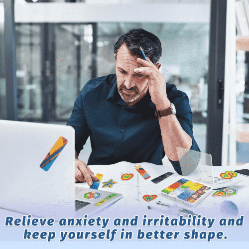 TOEMUR Unique Sensory Stickers for Anxiety Relief Items, Relieve Adult & Teen Stress, 48 Pieces
