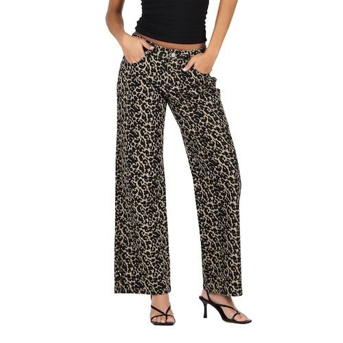 Forever 21 Women's Low Rise Baggy Stretch Denim Jeans