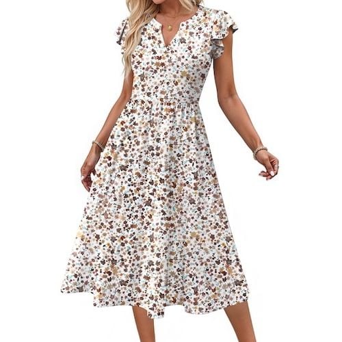 Fantaslook Summer Dresses for Women Ruffle Sleeve
