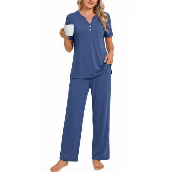 Fantaslook Womens Pajamas Sets V Neck