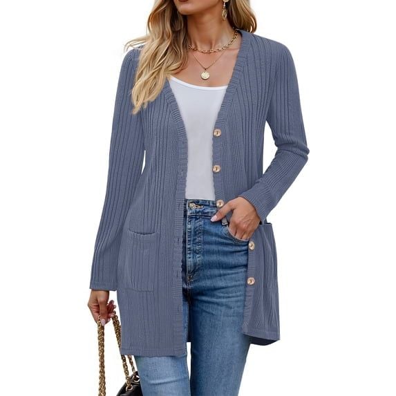 Fantaslook Fall Cardigan for Women Long Sleeve Open Front