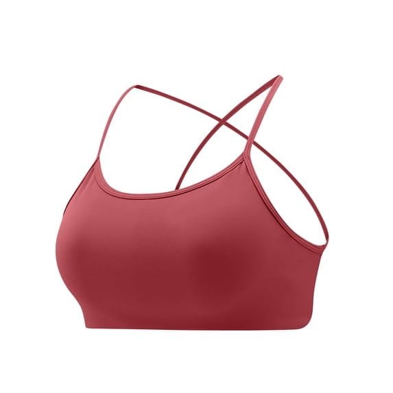 Annhoo Womens Sport Bra with Thin Straps