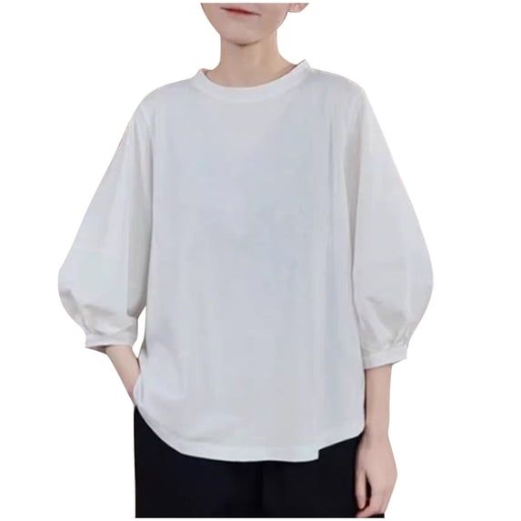 Annhoo Tops for Women Lightweight Crewneck Loose Pullover