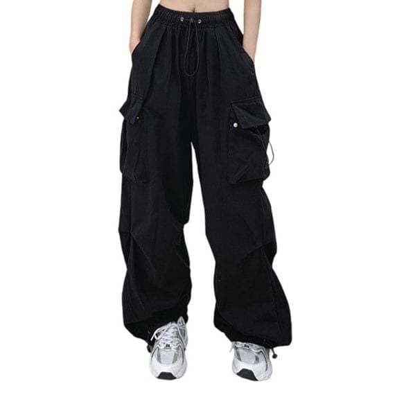 Annhoo Womens Cargo Pants Baggy High Waist