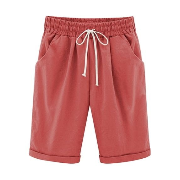 Annhoo Summer Shorts for Women Casual Knee Length