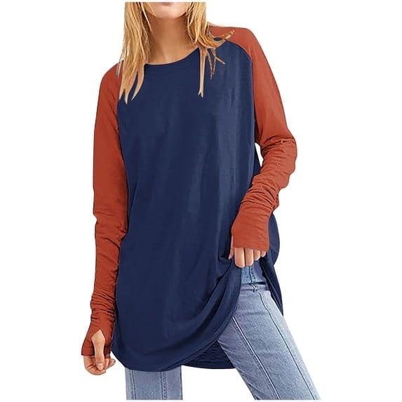 Annhoo Womens Long Sleeve Tops Fall Plus Size