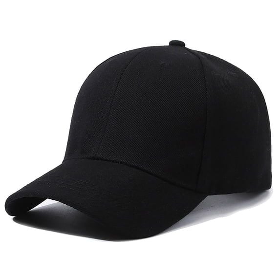 Men's Athletic Baseball Fitted Cap Black
