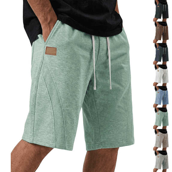 Men's Baggy Sweat Shorts Cotton Fleece 8"